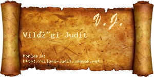Világi Judit névjegykártya